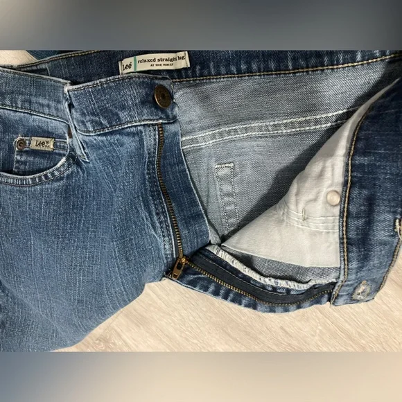 Lee Relaxed Straight Leg Classic Blue Women's Jeans Waist 30 - Picture 14 of 14